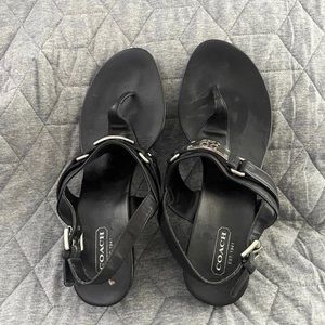 Coach wedge sandals